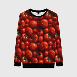 Женский свитшот Сочная текстура из томатов
