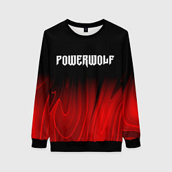 Женский свитшот Powerwolf red plasma