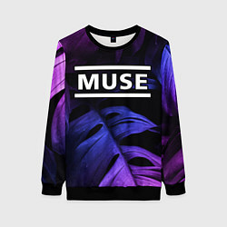 Женский свитшот Muse neon monstera