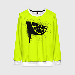 Свитшот женский Fresh lime, цвет: 3D-белый