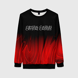 Женский свитшот Crystal Castles red plasma