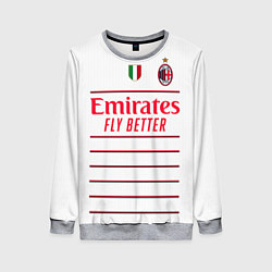 Свитшот женский Рафаэль Леао Милан форма 2223 гостевая, цвет: 3D-меланж
