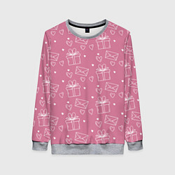 Женский свитшот Влюбленным паттерн