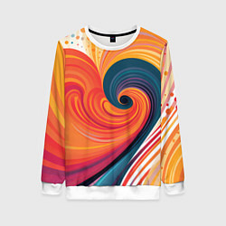 Свитшот женский Вихрь цвета, цвет: 3D-белый