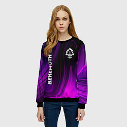 Свитшот женский Behemoth violet plasma, цвет: 3D-черный — фото 2