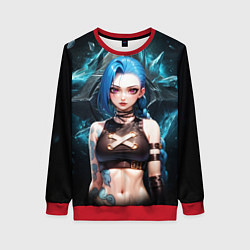 Свитшот женский Jinx arcane league of legends, цвет: 3D-красный
