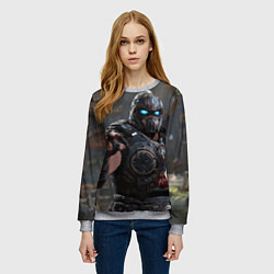 Свитшот женский Gears of war Клейтон Кармайн, цвет: 3D-меланж — фото 2