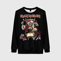 Свитшот женский Iron Maiden - судья, цвет: 3D-черный