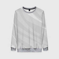 Свитшот женский Светлый серый плавные полосы, цвет: 3D-меланж