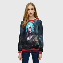 Свитшот женский Jinx art fantasy, цвет: 3D-красный — фото 2