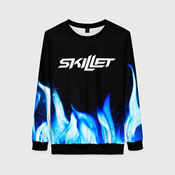 Женский свитшот Skillet blue fire