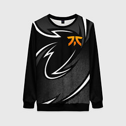 Свитшот женский Fnatic - white line, цвет: 3D-черный