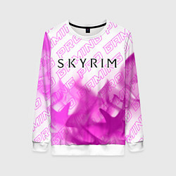 Женский свитшот Skyrim pro gaming: символ сверху