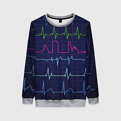 Свитшот женский Color pulse, цвет: 3D-меланж