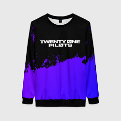 Женский свитшот Twenty One Pilots purple grunge