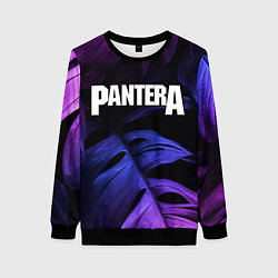 Женский свитшот Pantera neon monstera