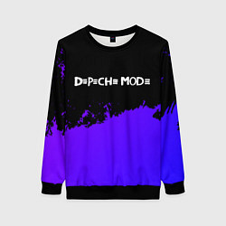 Женский свитшот Depeche Mode purple grunge