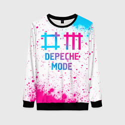 Женский свитшот Depeche Mode neon gradient style