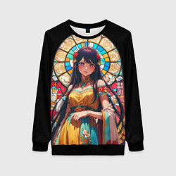 Женский свитшот Ай айдол - звездное дитя - витраж