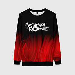 Женский свитшот My Chemical Romance red plasma