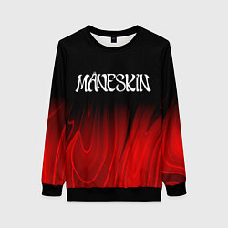 Свитшот женский Maneskin red plasma, цвет: 3D-черный