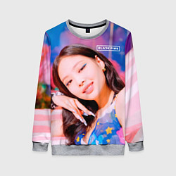 Свитшот женский BlackPink Gorgeous Jennie, цвет: 3D-меланж