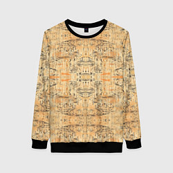 Свитшот женский Пески Египта, цвет: 3D-черный