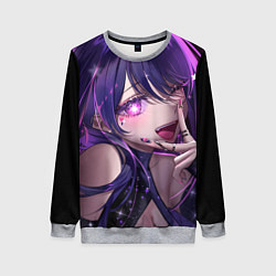 Свитшот женский Oshi no ko - ай хошино, цвет: 3D-меланж