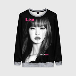 Свитшот женский Blackpink Lisa Portrait, цвет: 3D-меланж