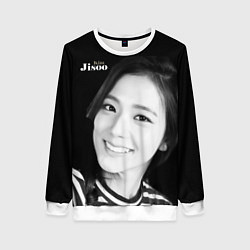 Свитшот женский Blackpink Jisoo in vest, цвет: 3D-белый