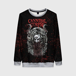 Свитшот женский Cannibal Corpse art, цвет: 3D-меланж