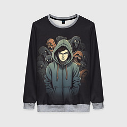 Женский свитшот Крик страха