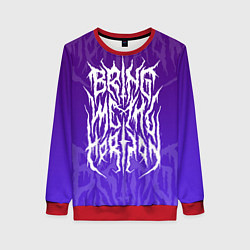 Свитшот женский Bring Me The Horizon Lettering, цвет: 3D-красный