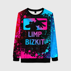 Женский свитшот Limp Bizkit - neon gradient