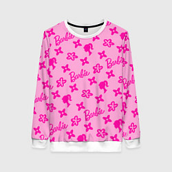 Женский свитшот Барби паттерн розовый