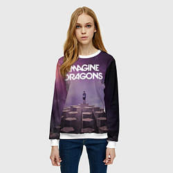 Свитшот женский Imagine Dragons обложка альбома Night Visions, цвет: 3D-белый — фото 2
