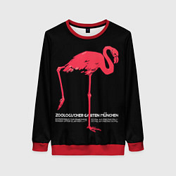 Свитшот женский Фламинго - Мюнхен, цвет: 3D-красный