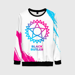 Женский свитшот Black Butler neon gradient style