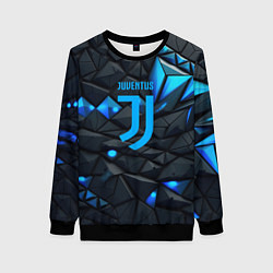 Свитшот женский Blue logo Juventus, цвет: 3D-черный