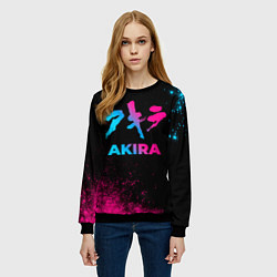 Свитшот женский Akira - neon gradient, цвет: 3D-черный — фото 2