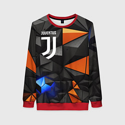 Женский свитшот Juventus orange black style