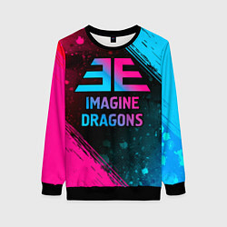 Женский свитшот Imagine Dragons - neon gradient