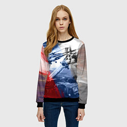 Свитшот женский Армия РФ, цвет: 3D-черный — фото 2