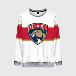 Свитшот женский Florida panthers - uniform - hockey, цвет: 3D-меланж