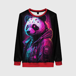 Женский свитшот Panda cyberpunk