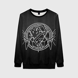 Свитшот женский Touhou Project Эмблема Фландр Скарлет, цвет: 3D-черный