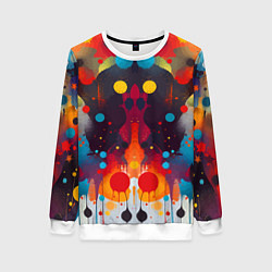 Женский свитшот Mirrow colorful blots - abstraction - vogue