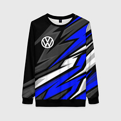 Женский свитшот Volkswagen - Синяя абстракция