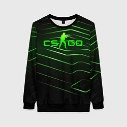 Свитшот женский CS GO dark green, цвет: 3D-черный