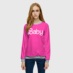 Свитшот женский Барби ребенок, цвет: 3D-меланж — фото 2